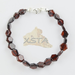 Amber cherry beads bracelet
